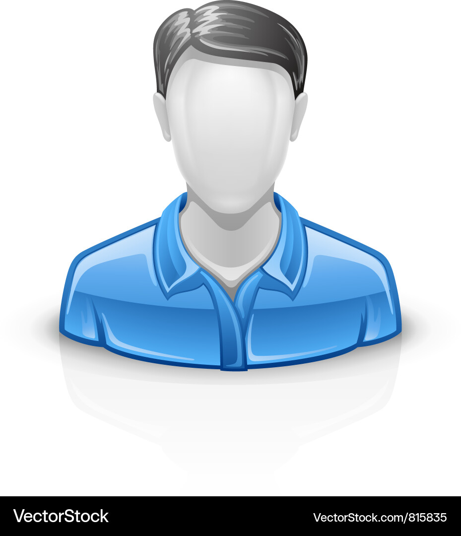 Man Icon - User Symbol Vector Image
