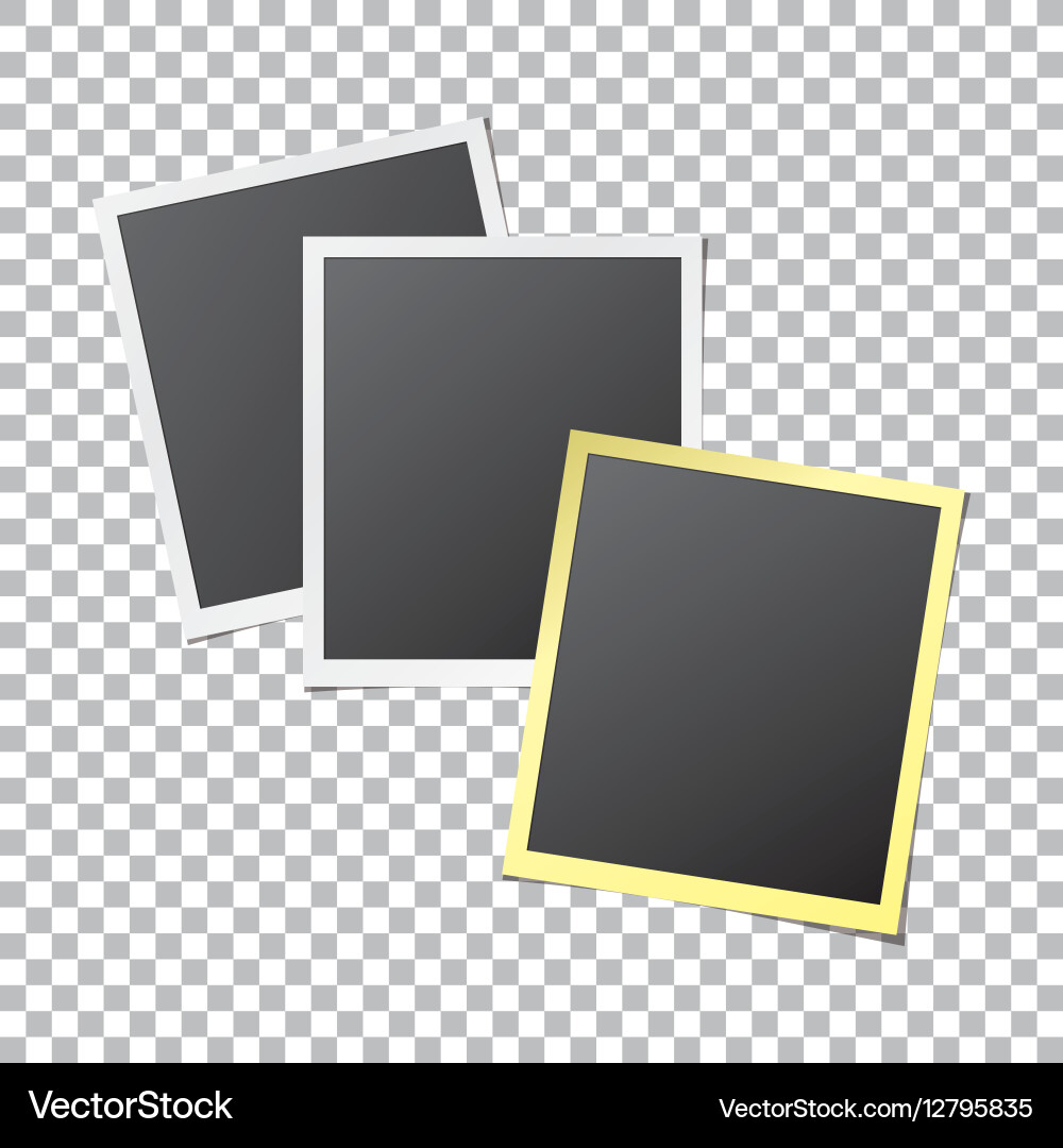 Paper Photo Frame Vector Paper photo frames Royalty Free Vector Image - VectorStock