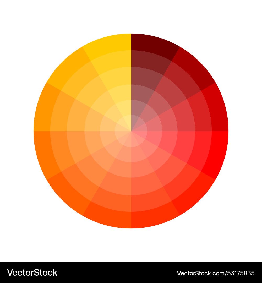 Red circular palette gradient circle background Red circular palette gradient circle background vector image
