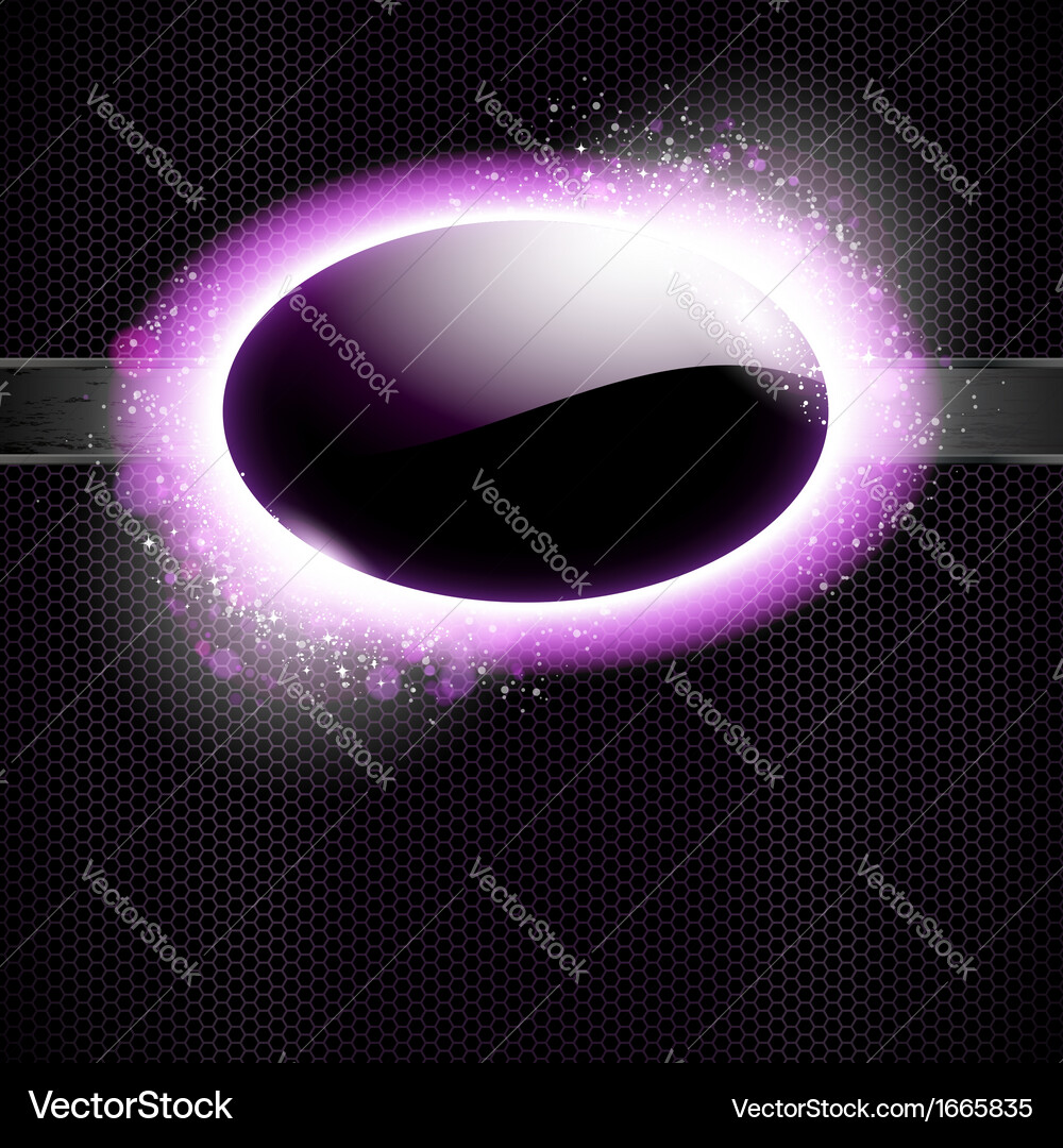 Techno background with light frame Vector Image