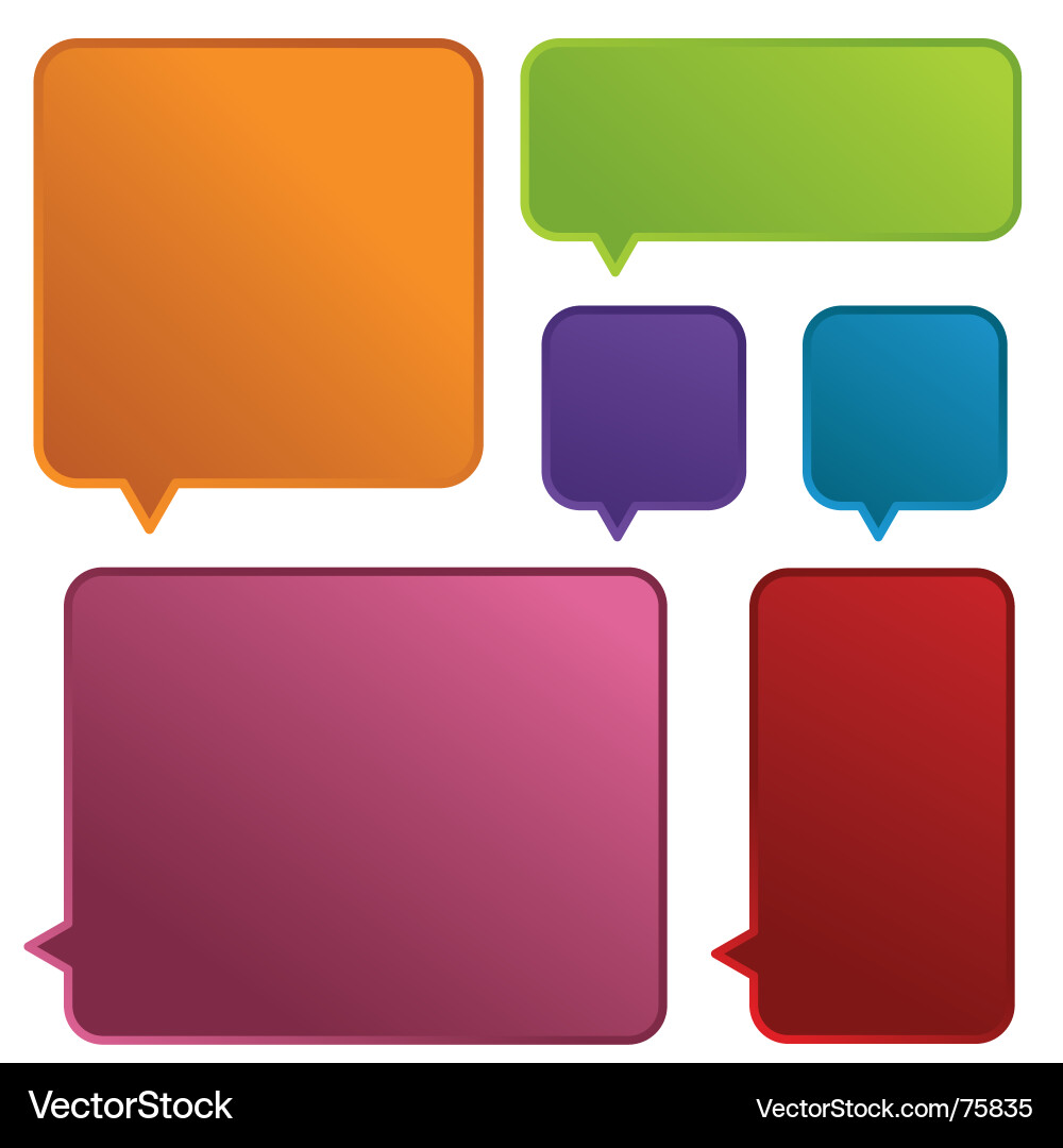 Web boxes Vector Image