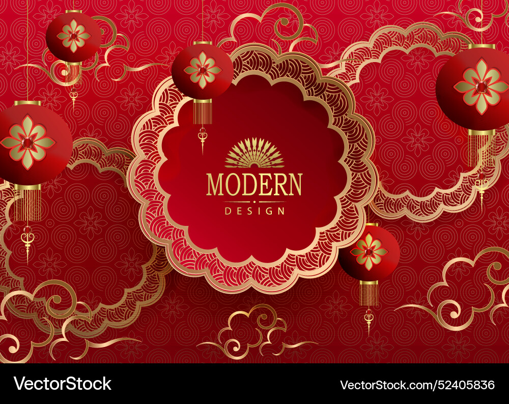 Gorgeous red background with a round frame Gorgeous red background with a round frame vector image