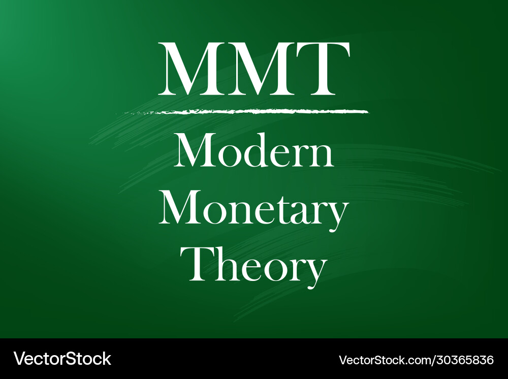 Modern Monetary Theory (MMT) Concept vector image