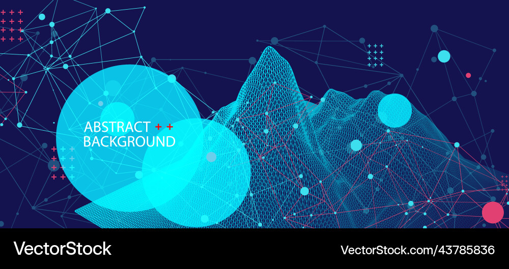 Template for science and technology presentation Template for science and technology presentation vector image