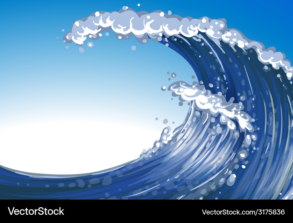 Wave Floating Vector Wave Royalty Free Vector Image - VectorStock