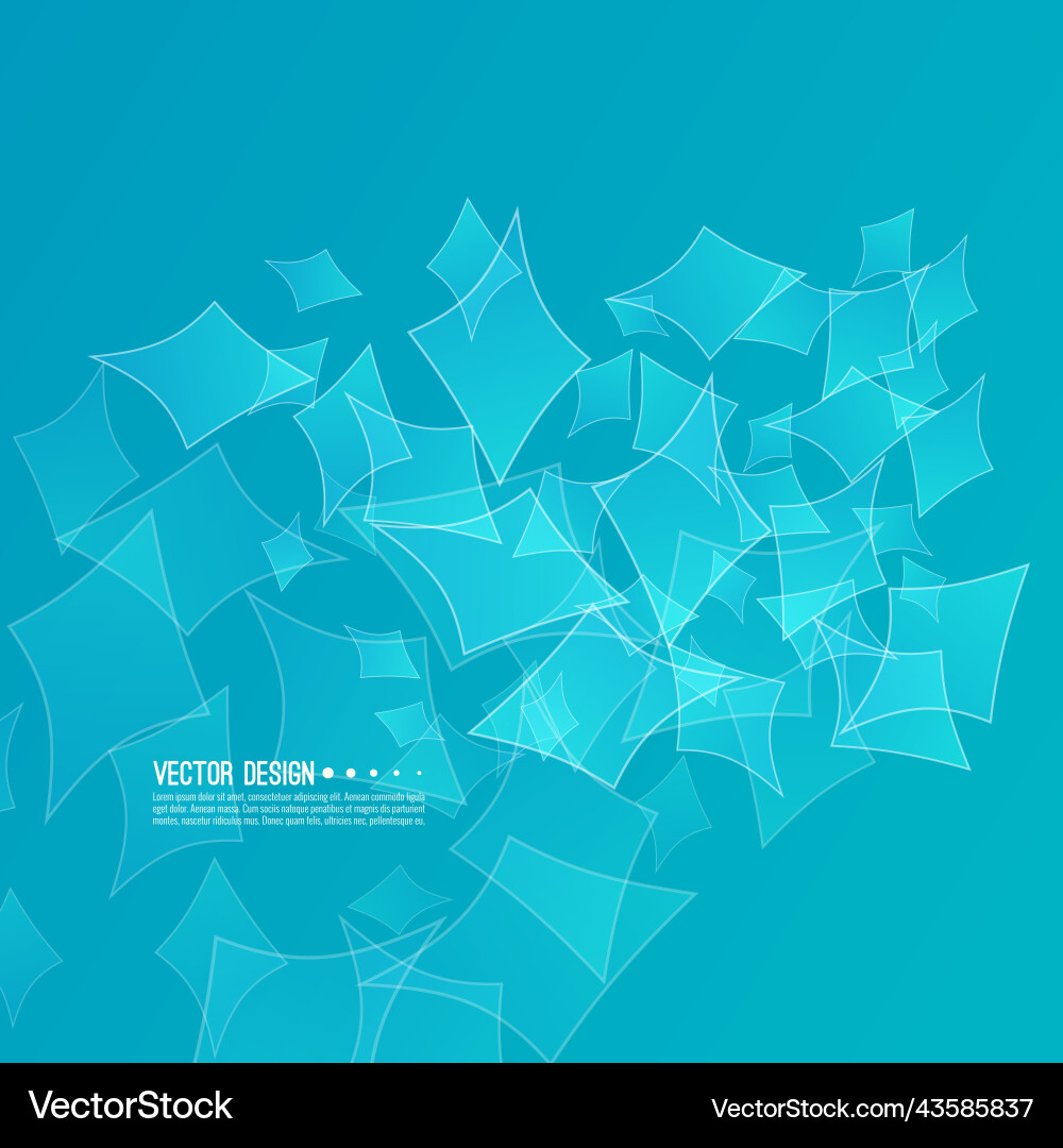 Abstract background with fragments Vector Image