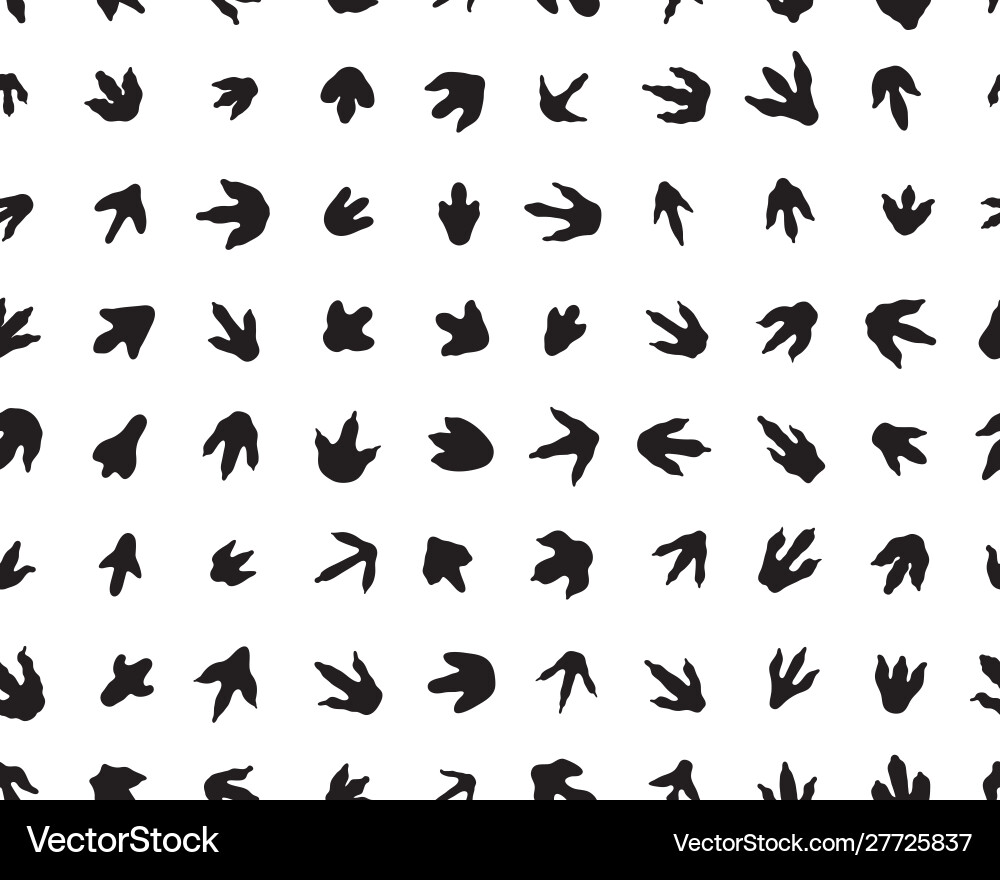 Black trace dinosaurs Vector Image