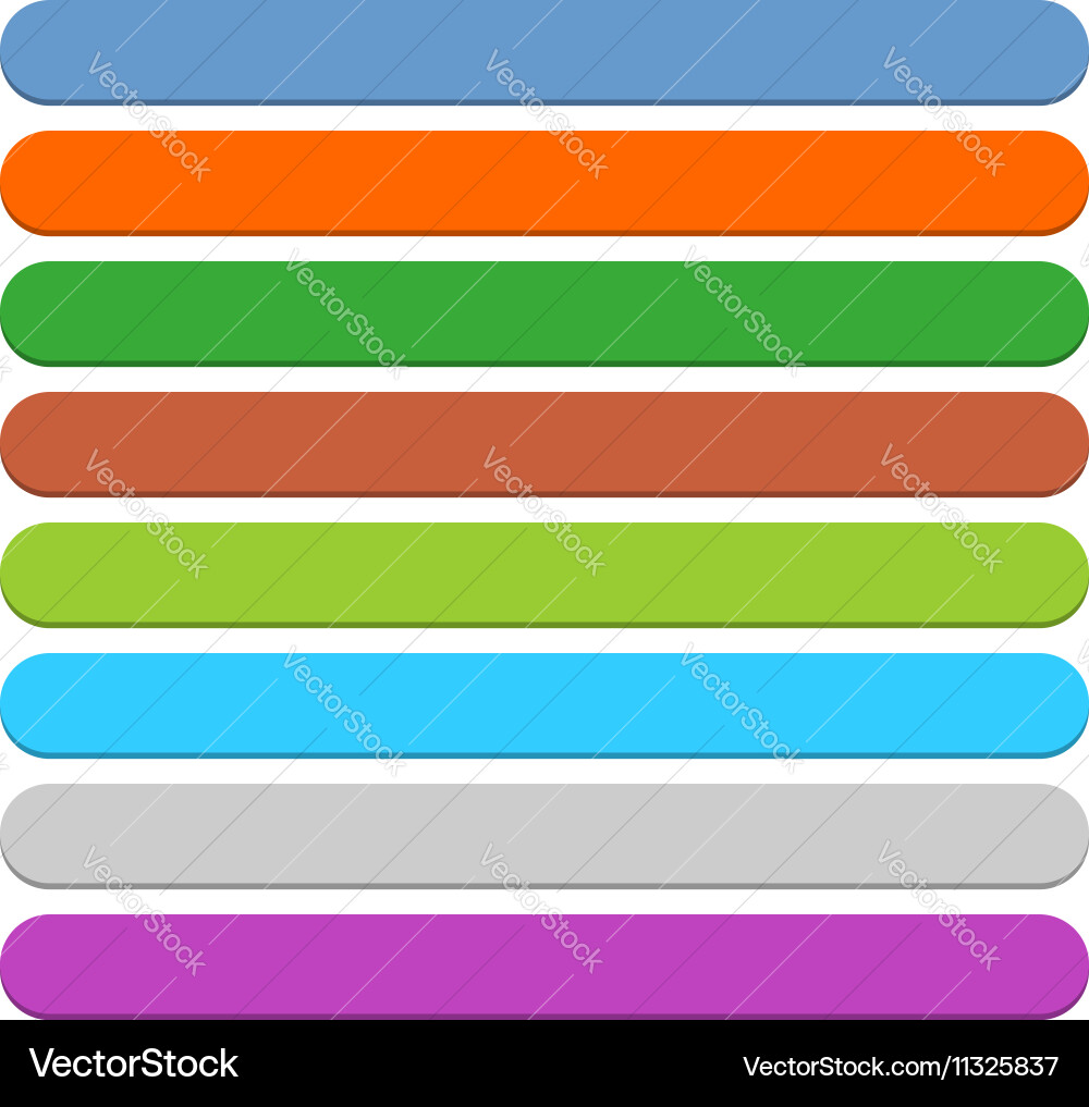 Flat blank icon empty internet color button Vector Image