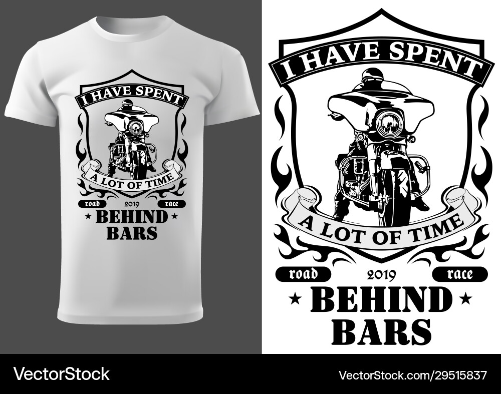 Motorcycle Brotherhood T-Shirt vector image