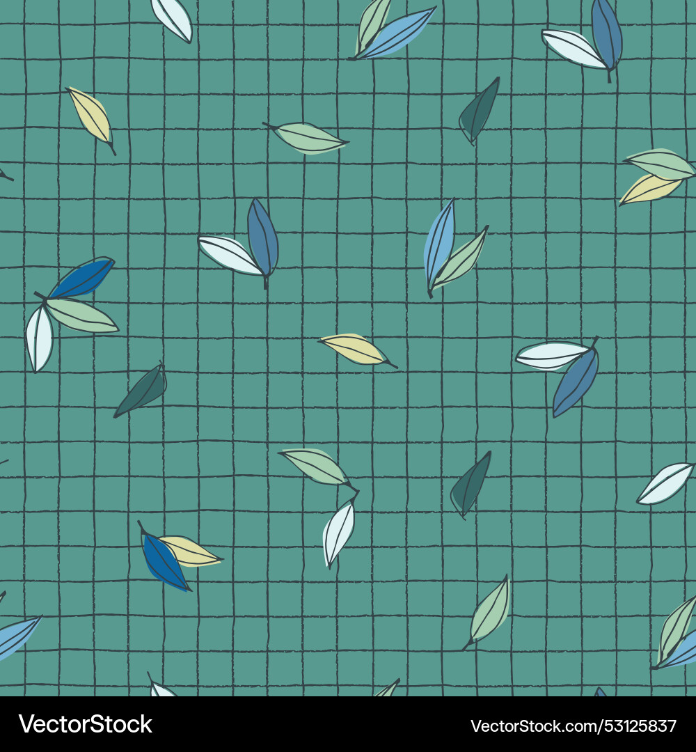 Seamless pattern with tree branches and leaves Seamless pattern with tree branches and leaves vector image