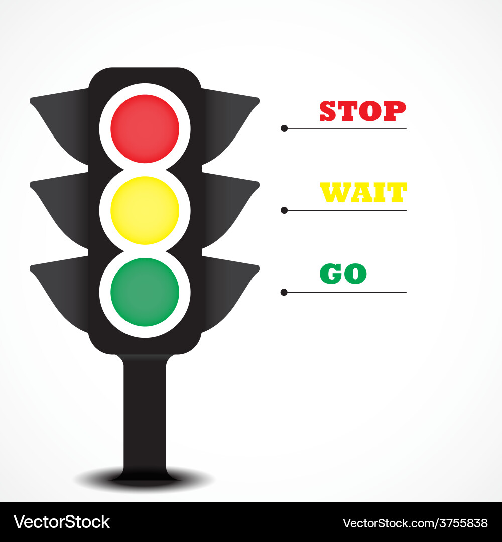 Traffic Light Symbol Vector Image