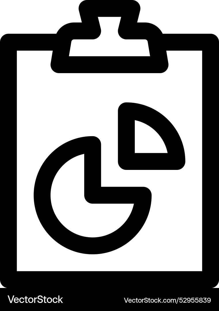Diagram icon thin linear style design isolated Diagram icon thin linear style design isolated vector image