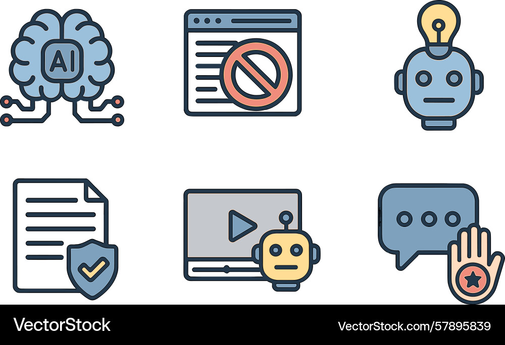 Digital representation of artificial intelligence vector image