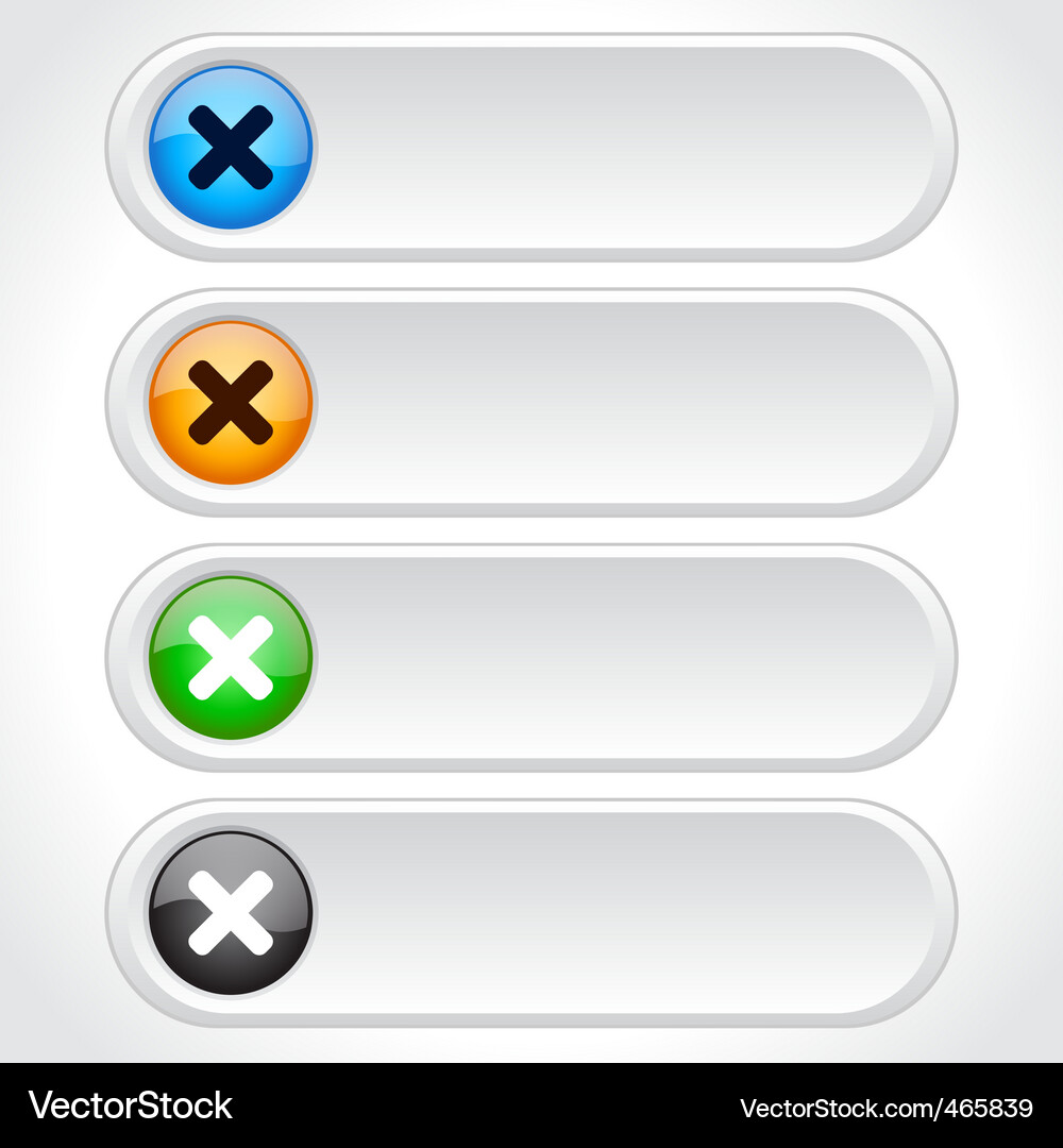 Modern Web Buttons Vector Image