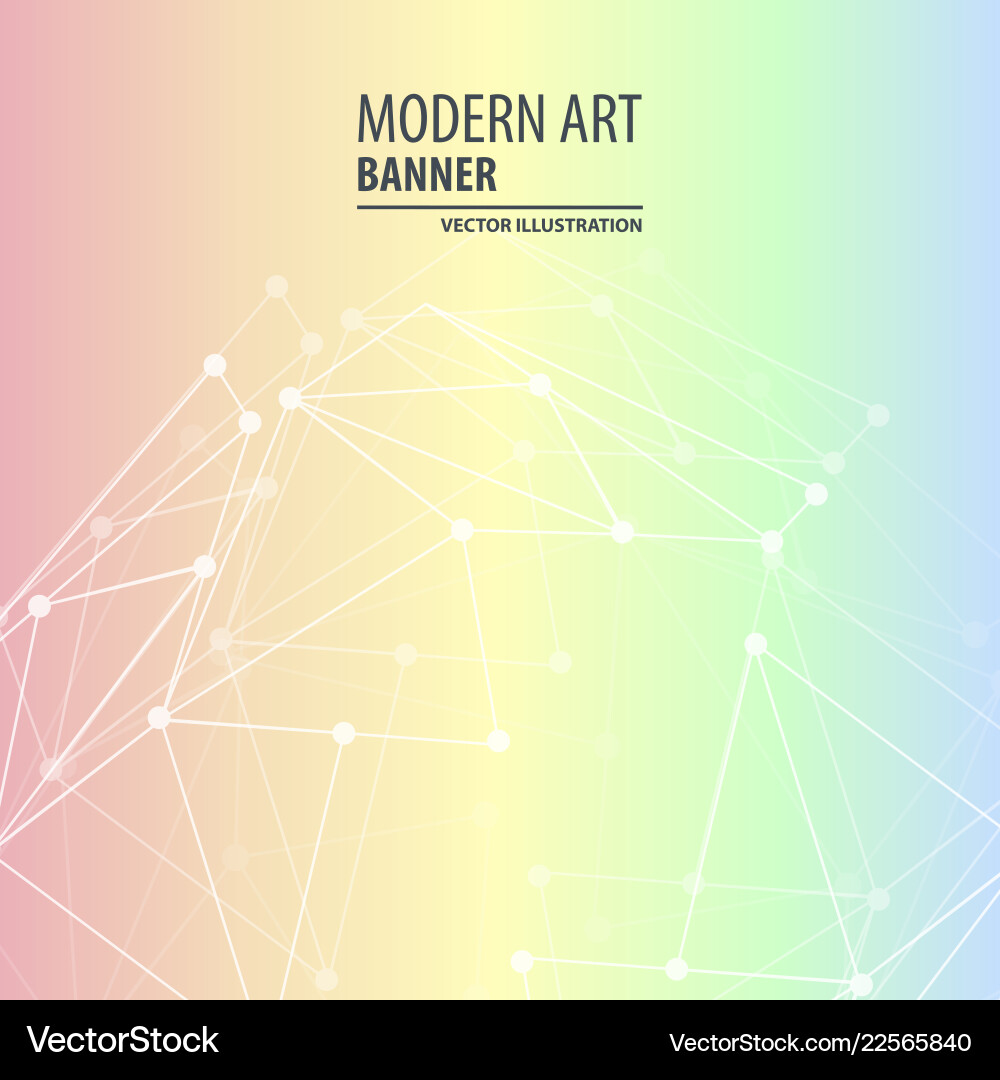 Modern art abstract banner square frame for text Vector Image