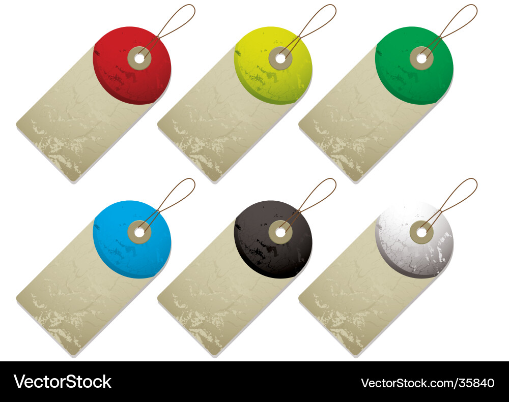 Semi tag Royalty Free Vector Image - VectorStock