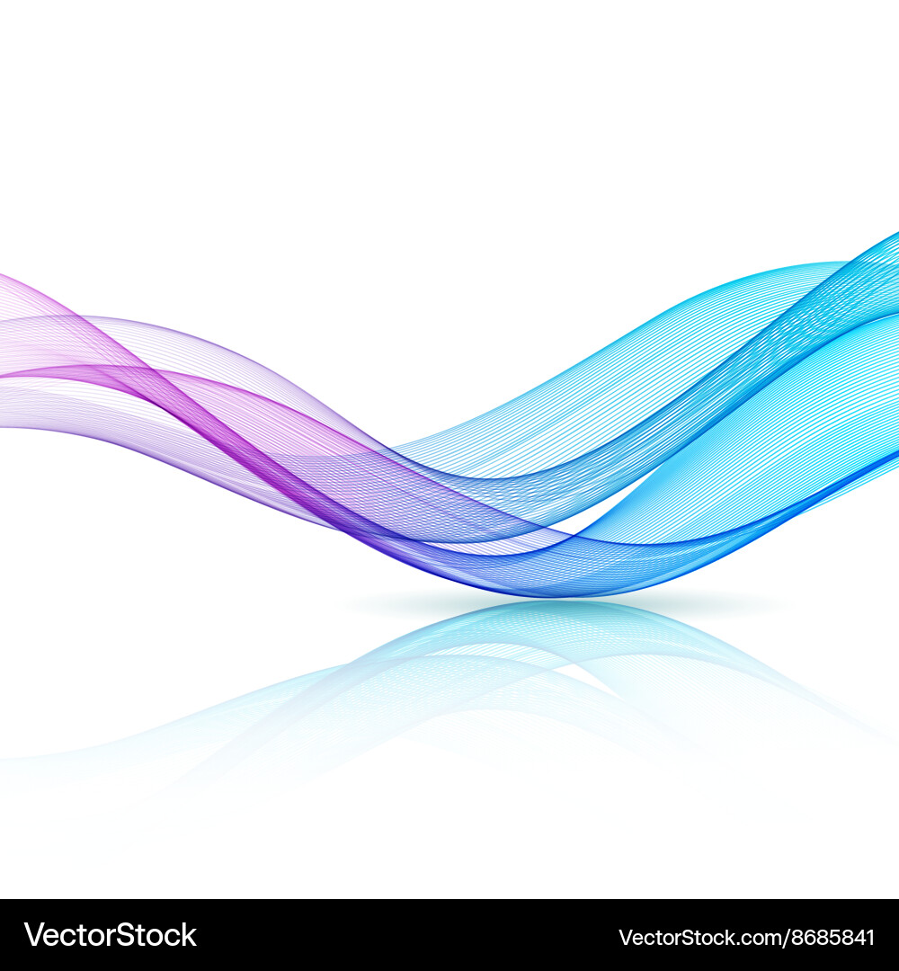 Abstract Color Wave Vector Image