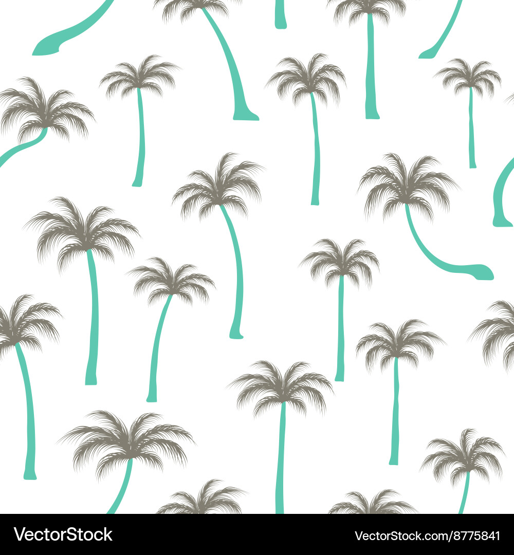 Pattern of palm trees Royalty Free Vector Image