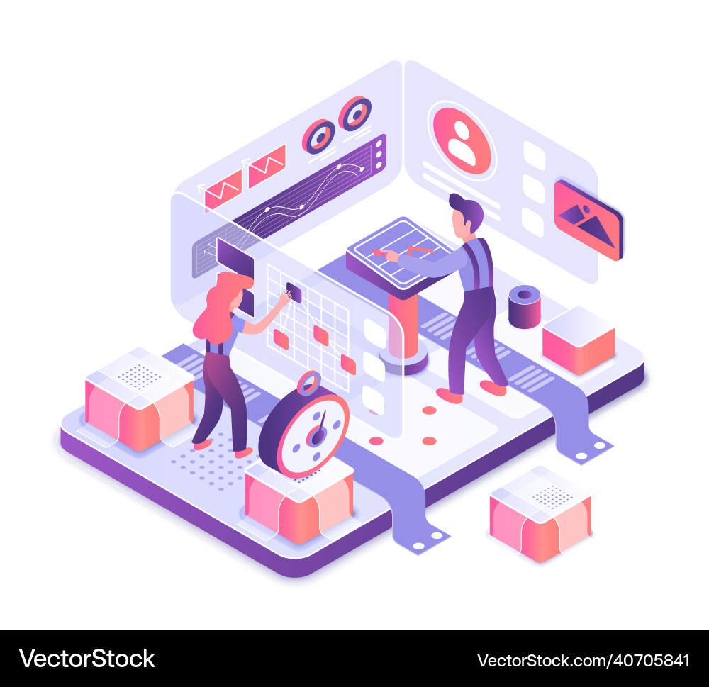 Usability testing process of evaluating final vector image