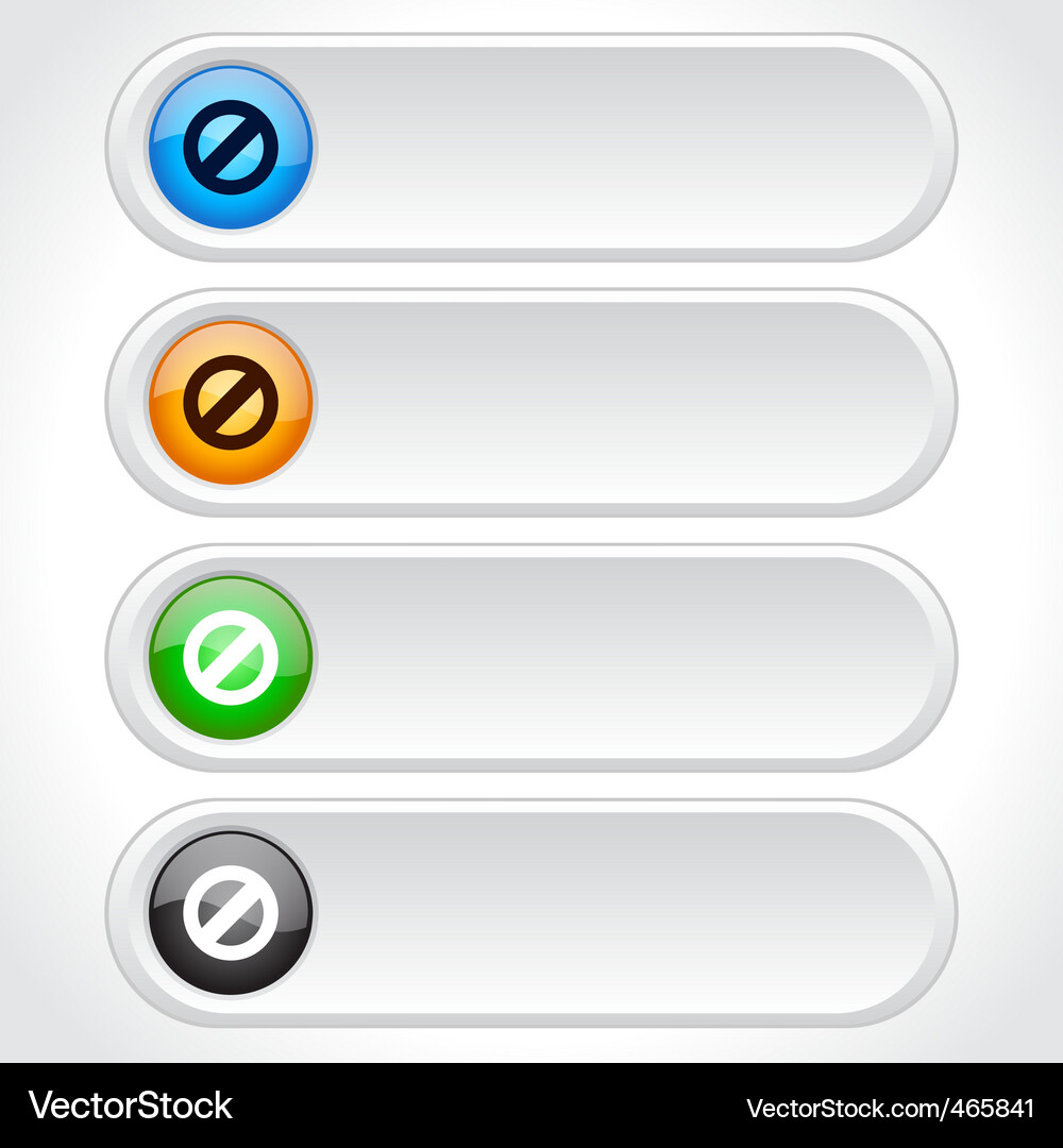 Web page buttons Vector Image