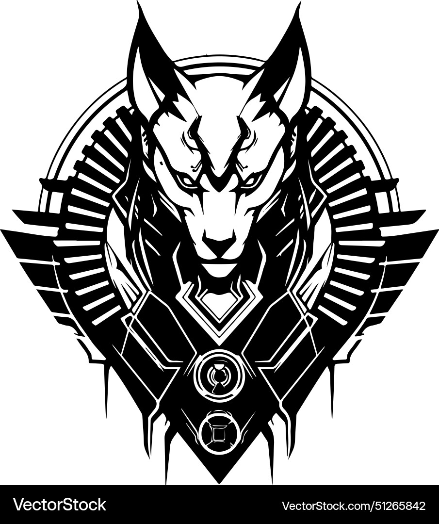 A sphinx cat with menacing look on its face A sphinx cat with menacing look on its face vector image