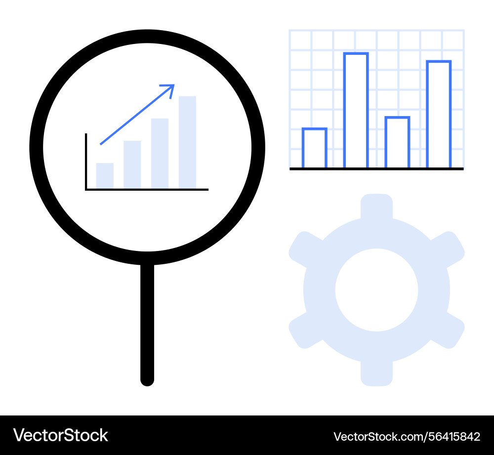 Analytics and data visualization process Analytics and data visualization process Vector Image
