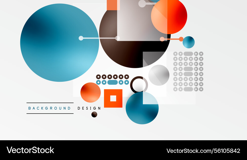 Circles and elements geometric abstract background Circles and elements geometric abstract background vector image
