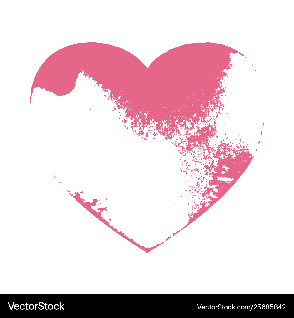 Distress heart shape Distress heart shape vector image