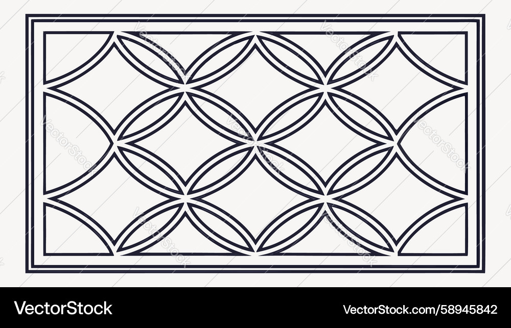 Interlocking Circle Pattern Vector Image