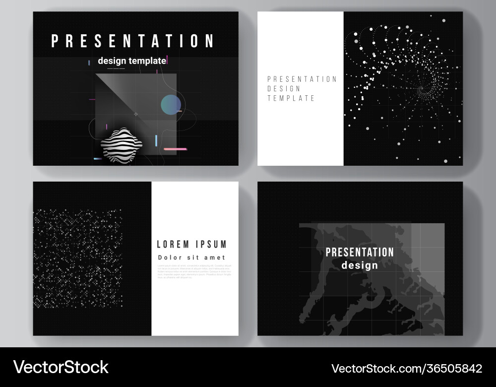 Layout presentation slides design Layout presentation slides design vector image