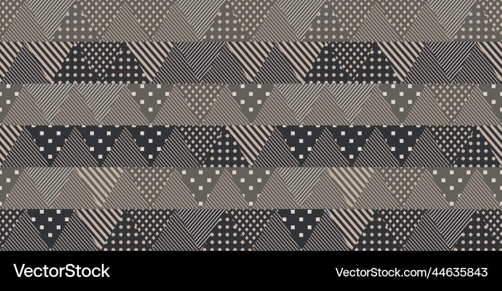 Retro triangles seamless pattern Retro triangles seamless pattern vector image