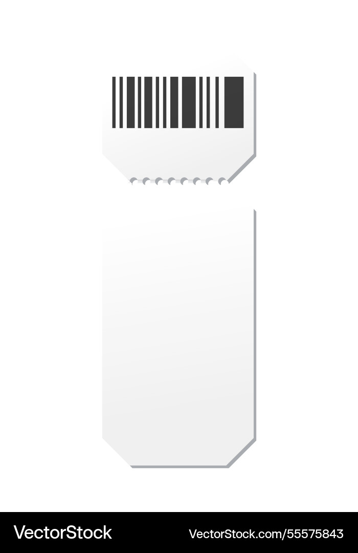 Set blank ticket template concert lottery Vector Image