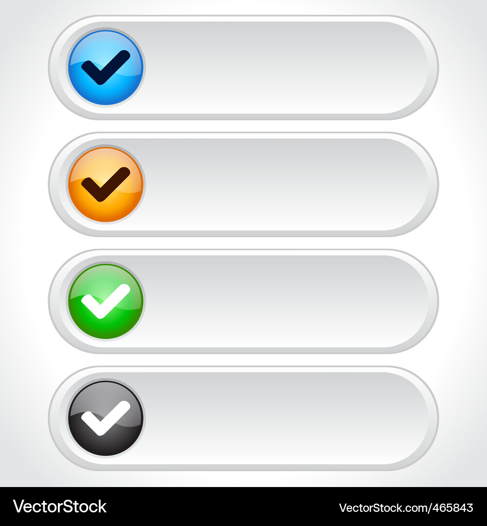 Web page buttons Vector Image