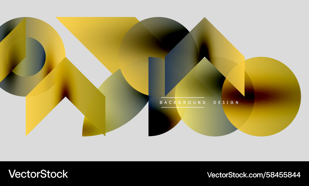 Abstract geometric shapes overlap creating Abstract geometric shapes overlap creating Vector Image