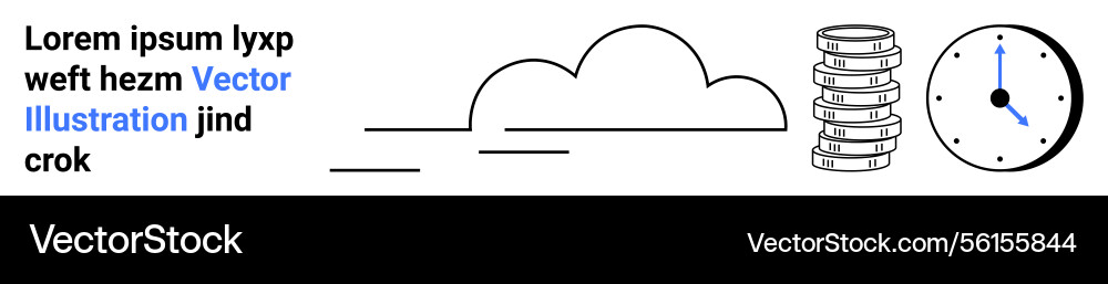 Cloud computing concept with stacked servers Cloud computing concept with stacked servers vector image