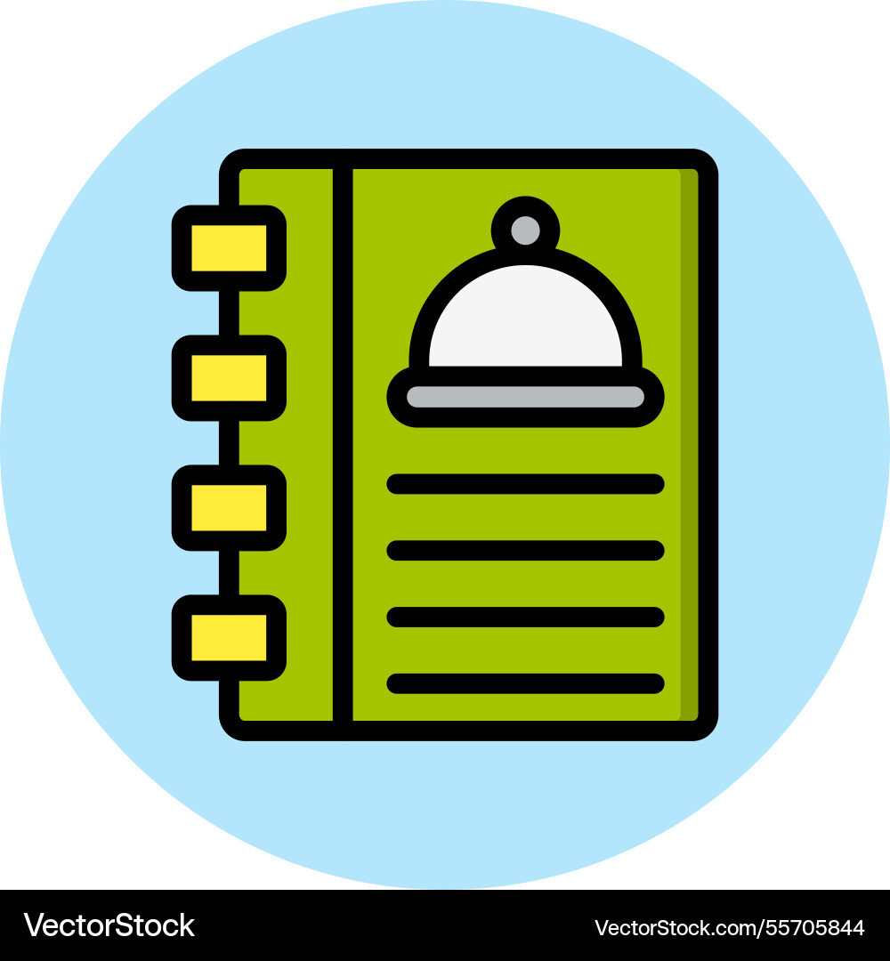 Cookbook icon design Vector Image