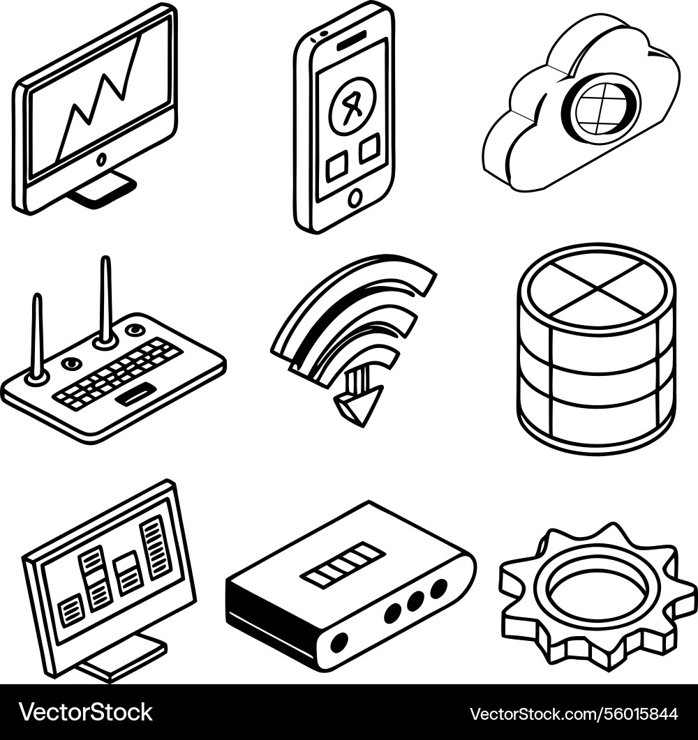 Digital connectivity and cloud computing in modern Digital connectivity and cloud computing in modern Vector Image