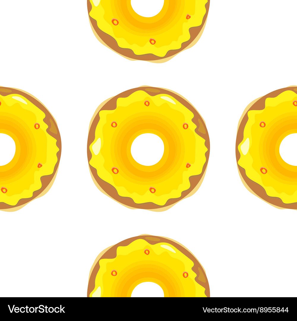 Donut seamless background texture pattern Vector Image