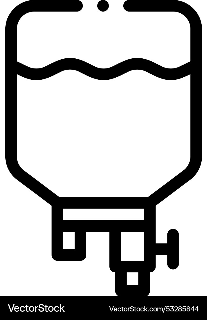 Dropper icon thin linear style design isolated Dropper icon thin linear style design isolated vector image