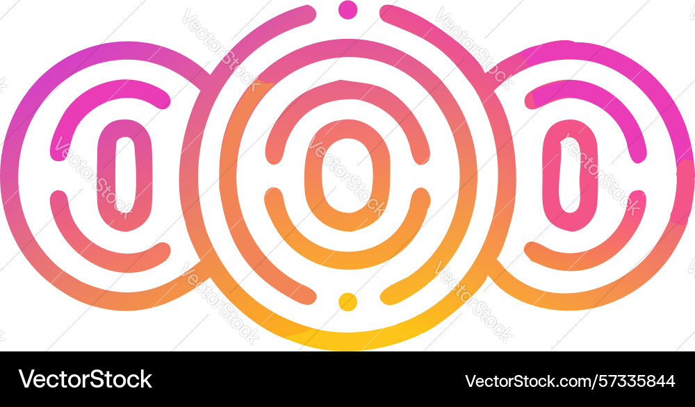 Dynamic abstract circular pattern energy flow Vector Image