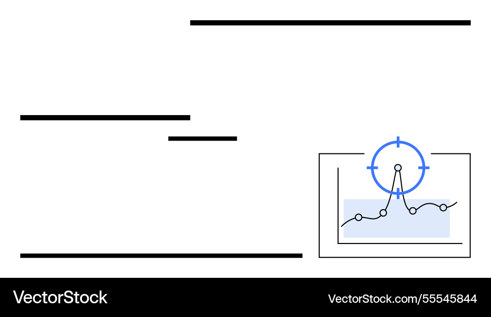 Targeted data analysis with focused visualization Targeted data analysis with focused visualization vector image