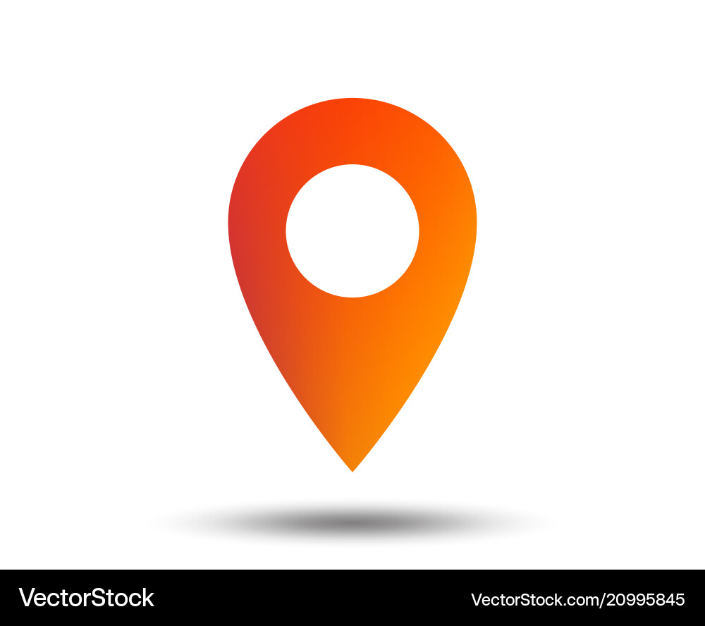 Map pointer icon gps location symbol vector image