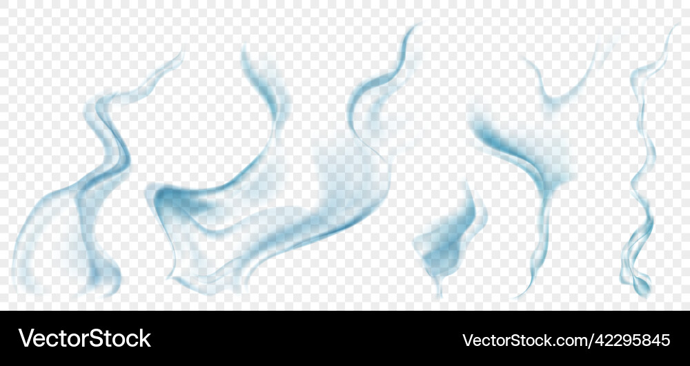 Smoke set Royalty Free Vector Image - VectorStock