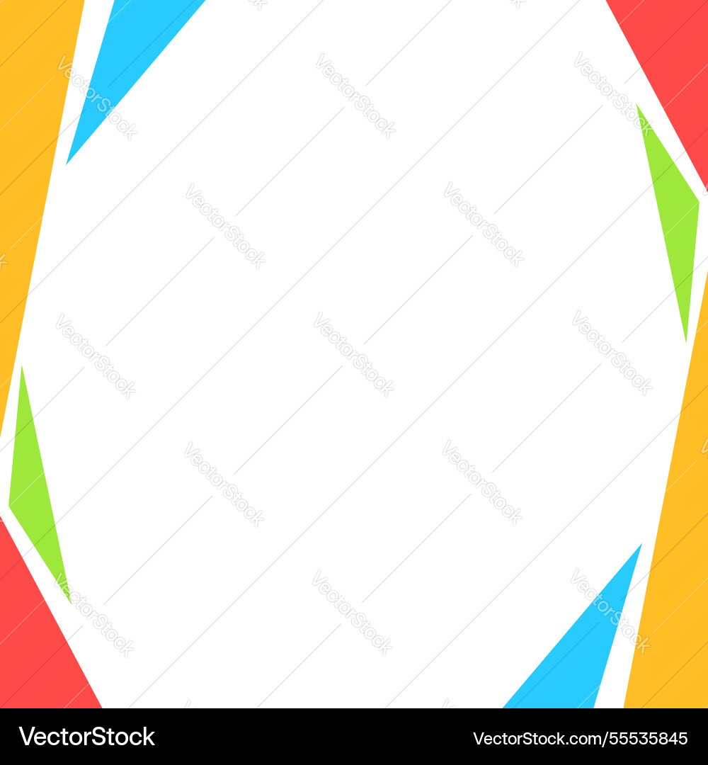 Template banner square with colorful pattern Template banner square with colorful pattern Vector Image