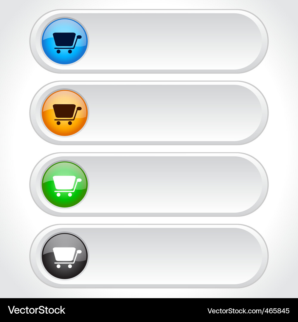 Web page buttons Vector Image