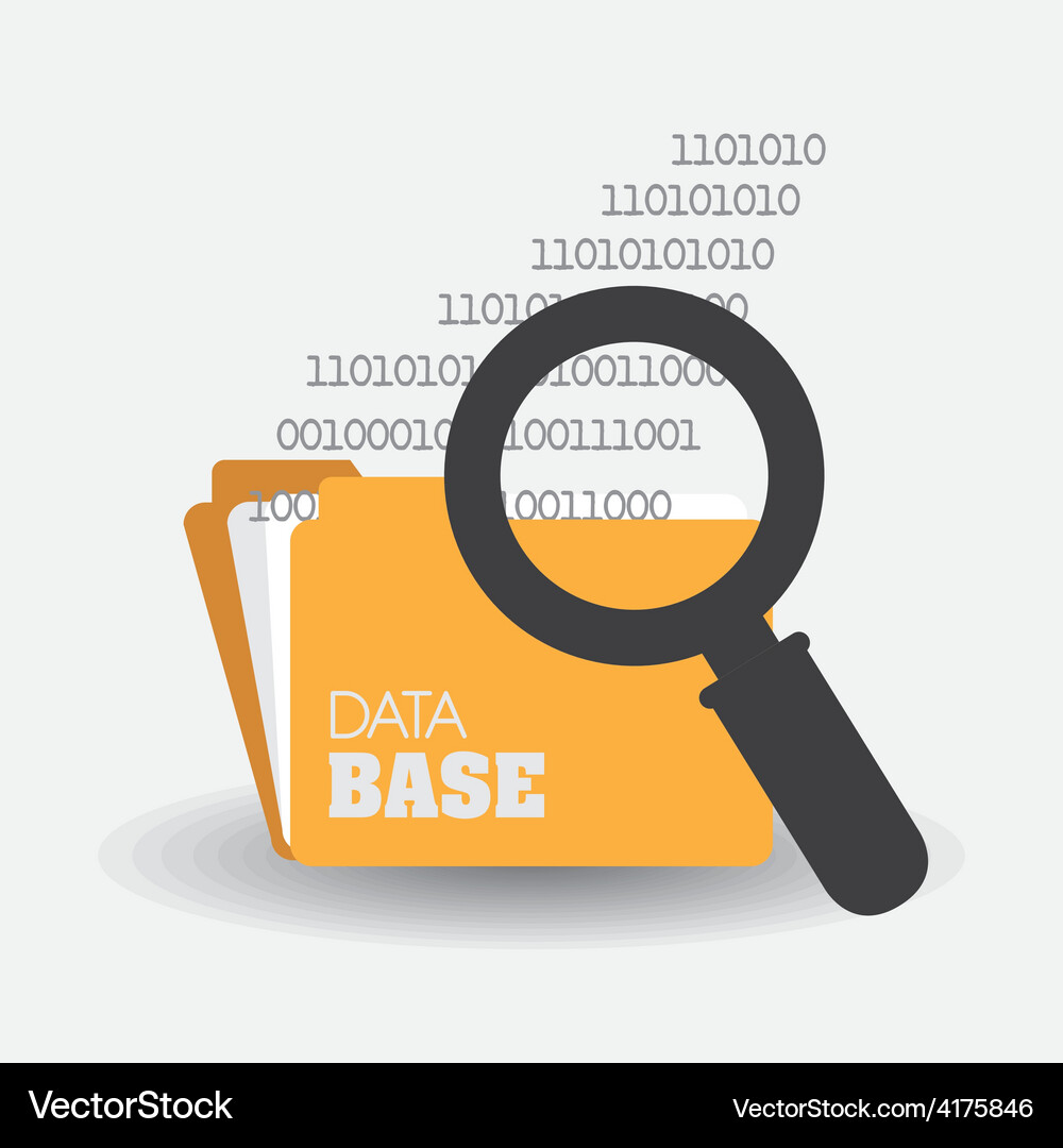 Database design Vector Image