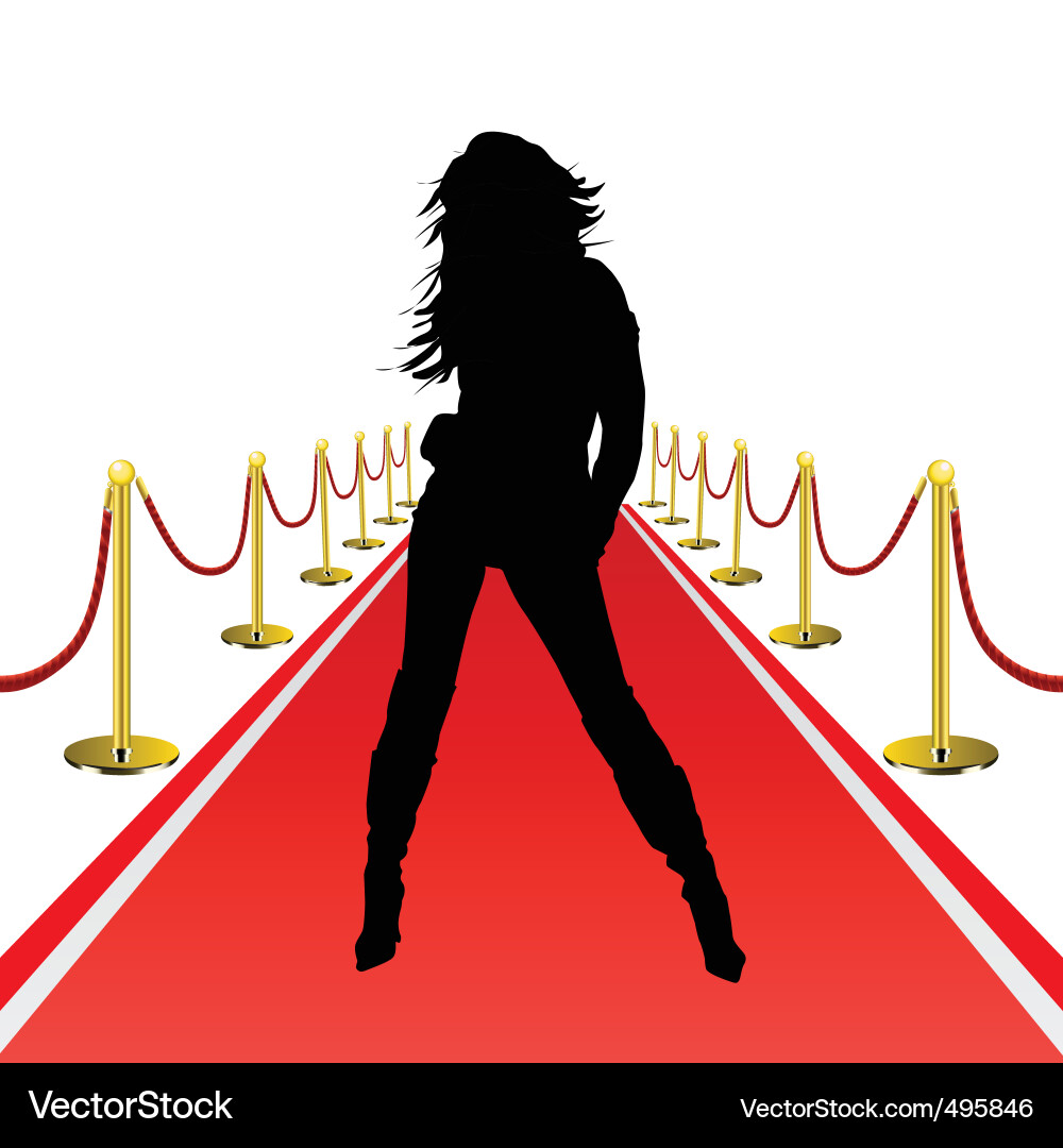 Red Carpet Event Vector Image