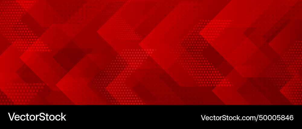 Red Geometric Pattern Background vector image