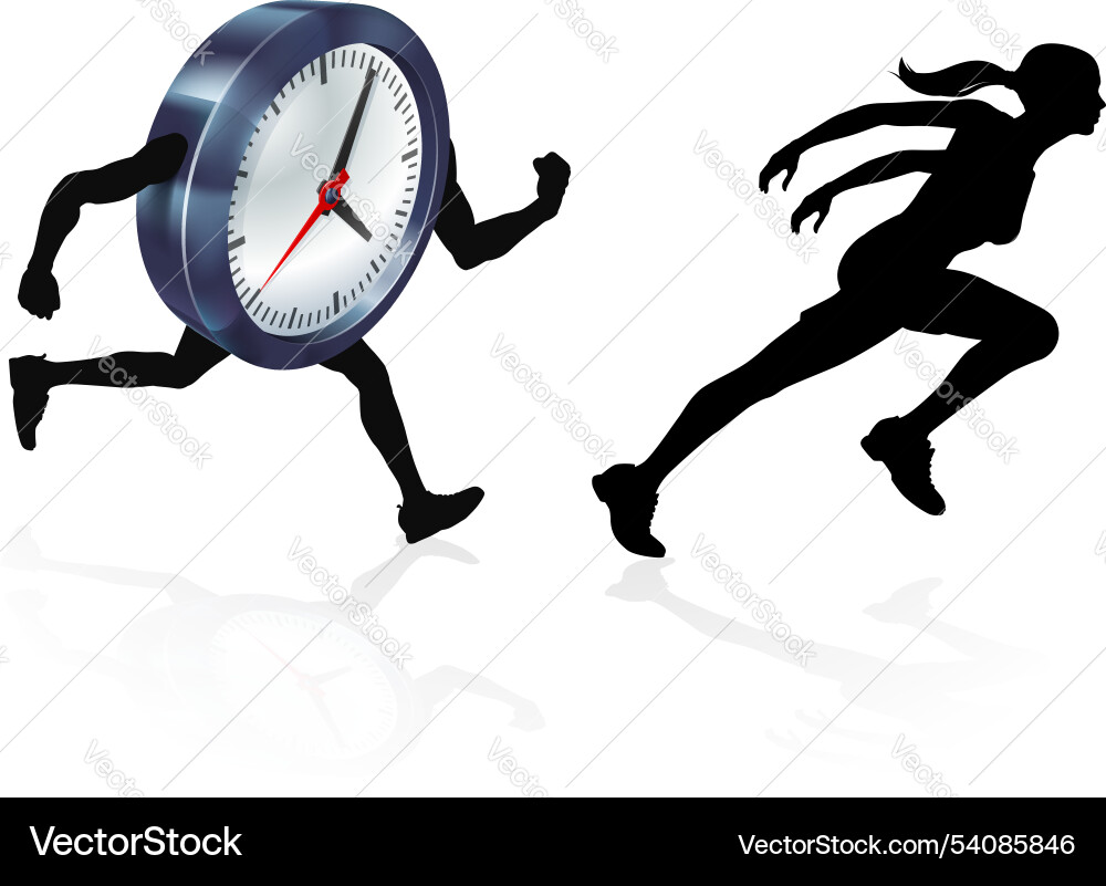 Running out of time concept Vector Image