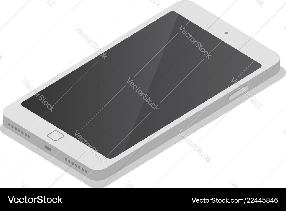 Smartphone icon set isometric style Smartphone icon set isometric style vector image
